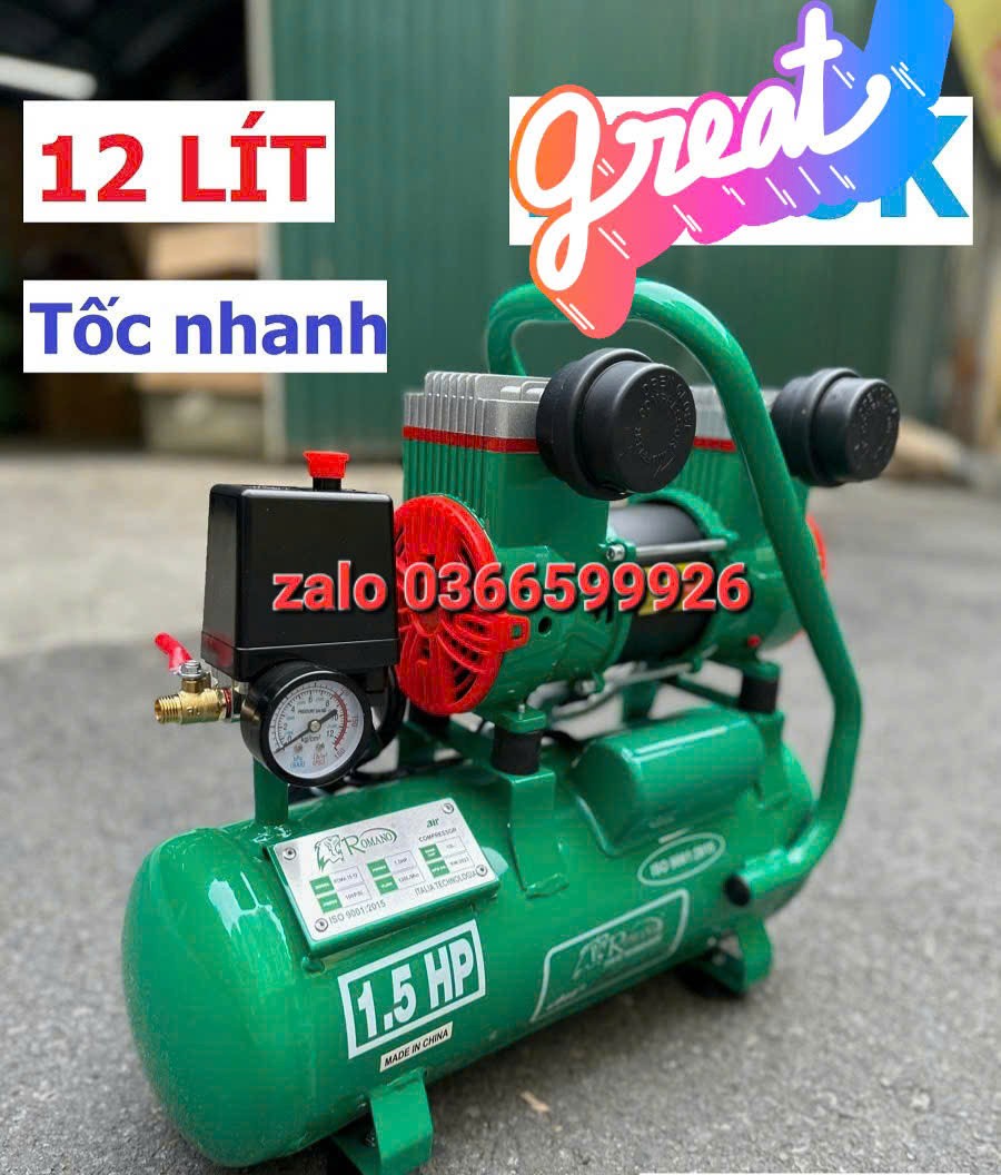 máy nén khí 12l tốc nhanh