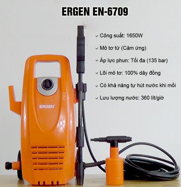 Máy xịt rửa xe Ergen EN-6709 (1650W)